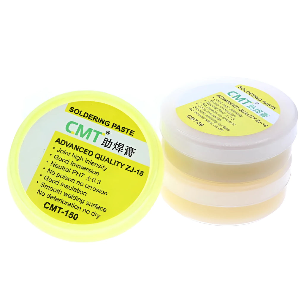 Rosin soldering flux paste in container for electric soldering iron welding work