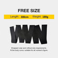 Women's polyester fibre waist trainer exercise restraint belt showing 10cm width and length options for body shaping