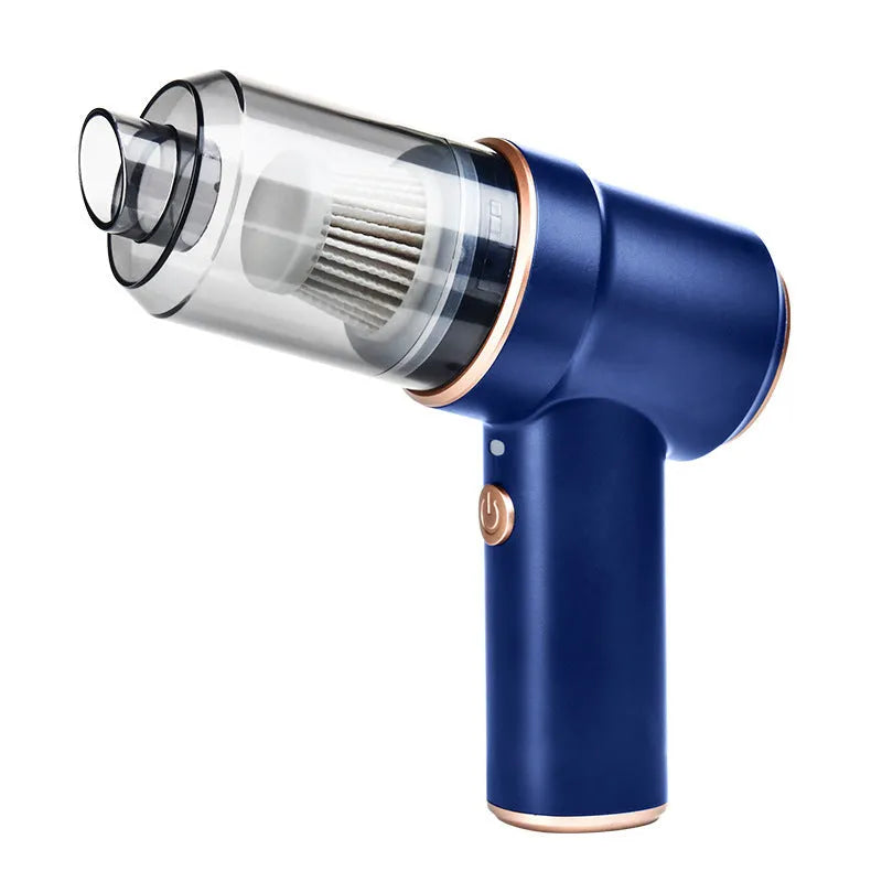 Mini rechargeable cordless vacuum cleaner 120W 8000pa handheld in Moran Blue with USB charging