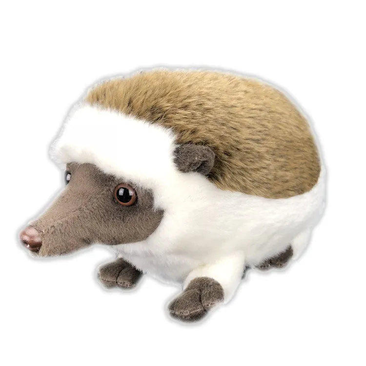 Simulation animal plush hedgehog toy in brown, 24cm tall, PP cotton filling, for children aged 4-6 years