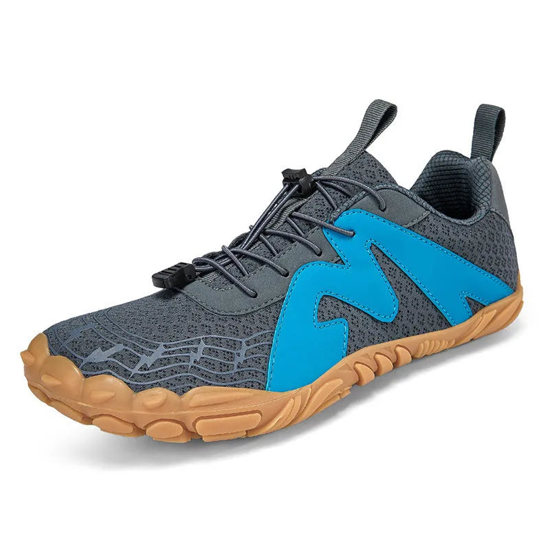 Low top hiking shoes with breathable mesh lining and rubber sole in multiple colour options