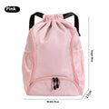 Large cube-style sports backpack with drawstring closure in five colour options