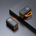 Black and white PD66W fast charge 20000 mAh creative design power bank.