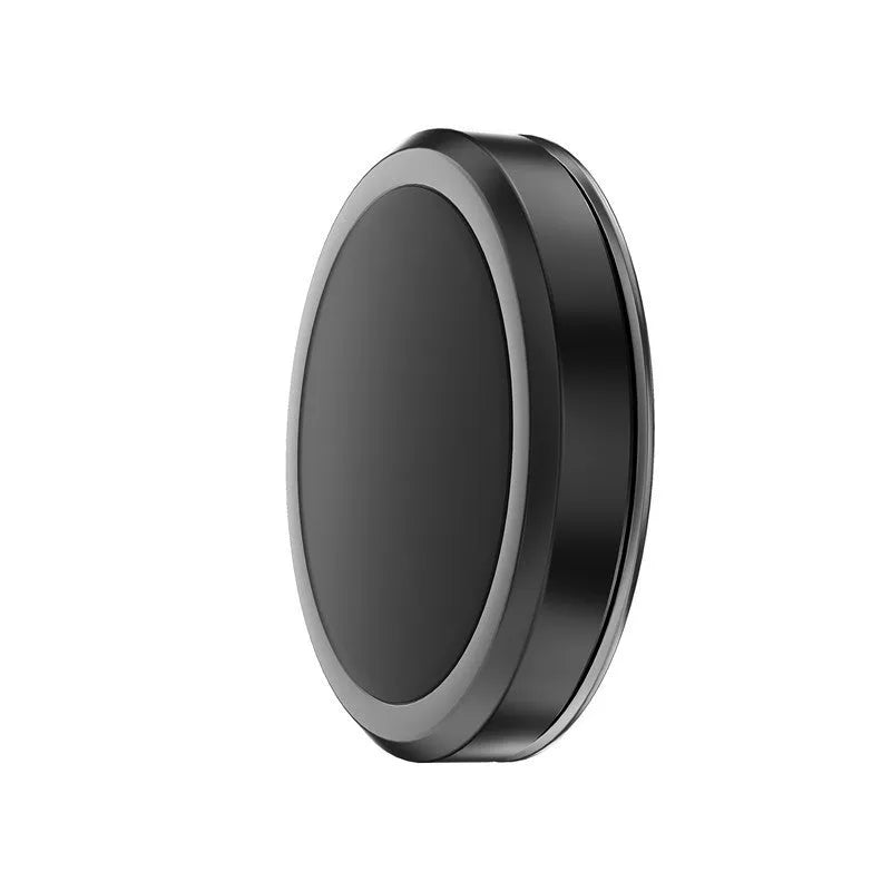 Obsidian black alloy magnetic mobile phone holder with two magnetic pieces