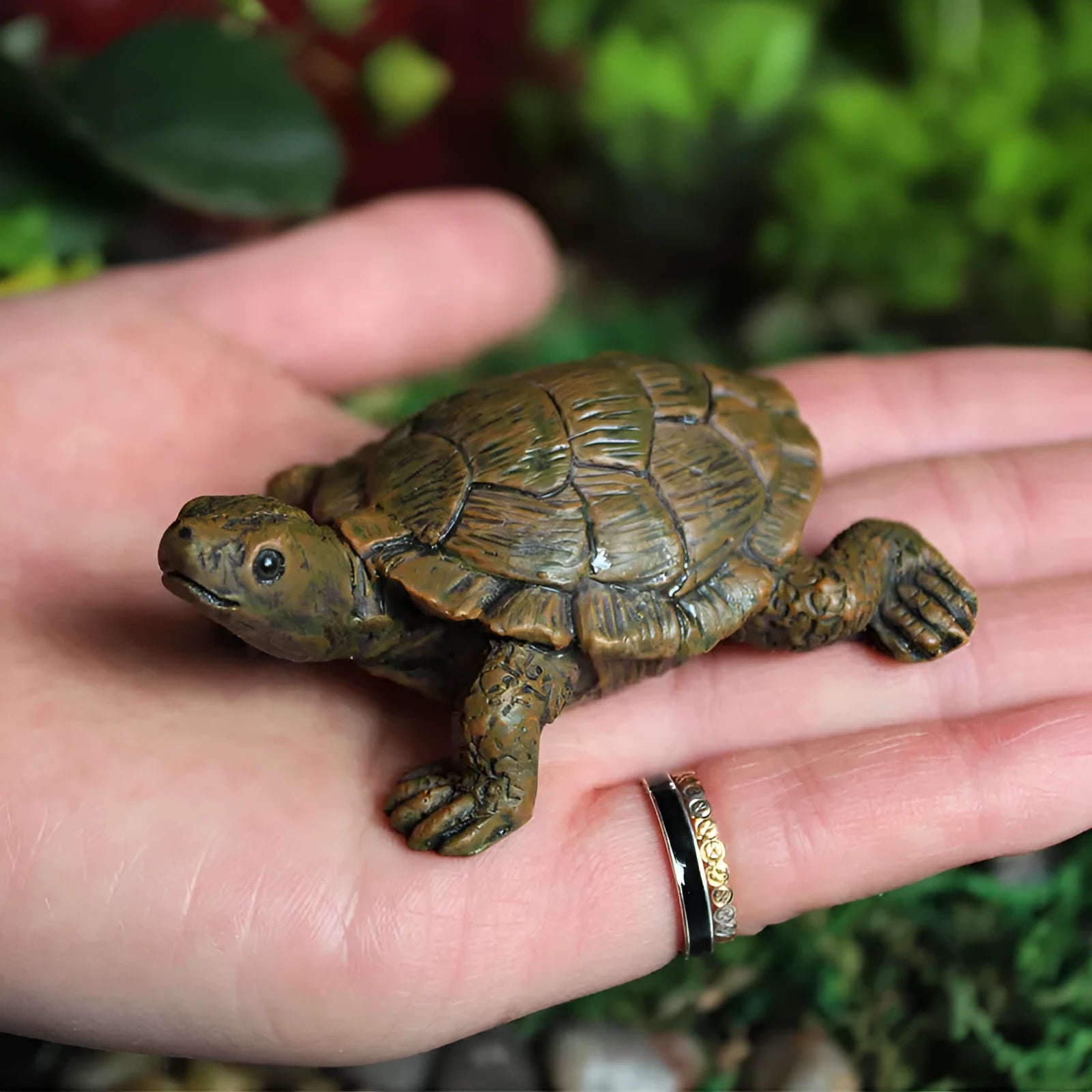 Green resin simulation turtle garden decoration for outdoor landscaping