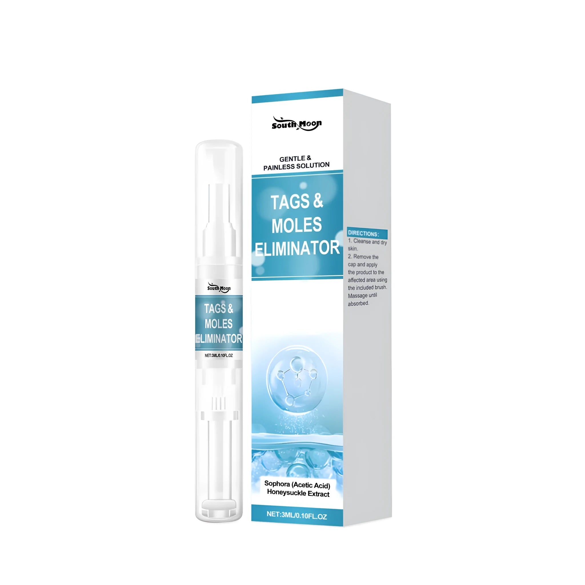 3ml bottle of skin care liquid with Sophora flavescens and calendula