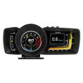 A600 OBDII driving computer with 480x320 TFT screen showing vehicle diagnostics and GPS navigation display