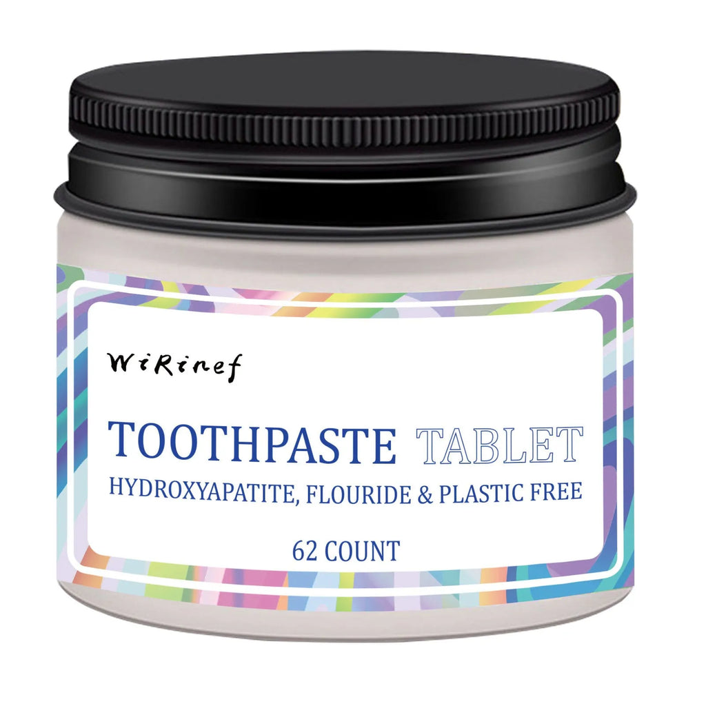 62 TP19 toothpaste tablets in portable chewing format for travel dental care