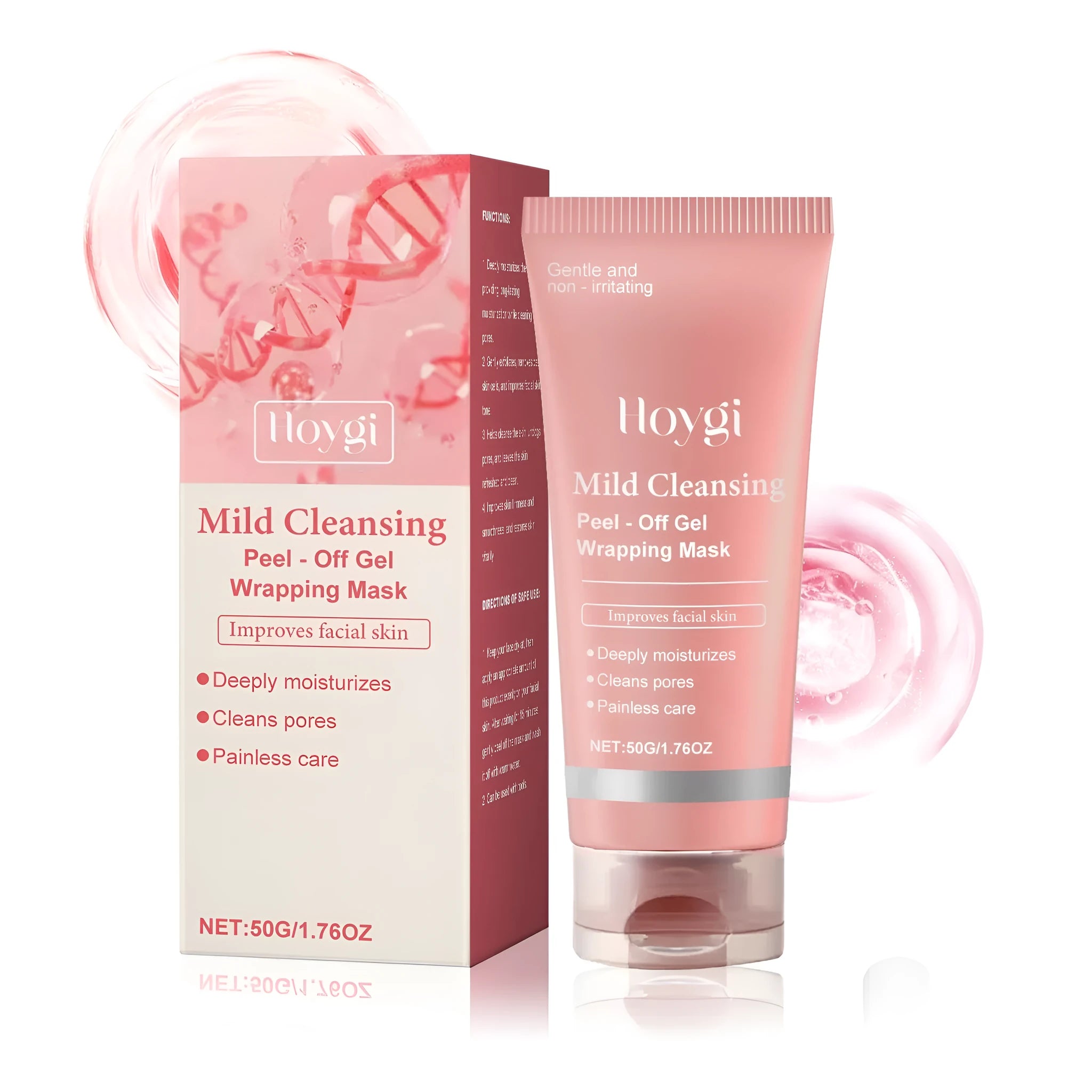 Collagen facial mask in 50g tear-open sachet with moisturising formula