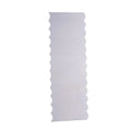Stainless steel cake decorating scraper with polygonal edge for geometric cream patterns
