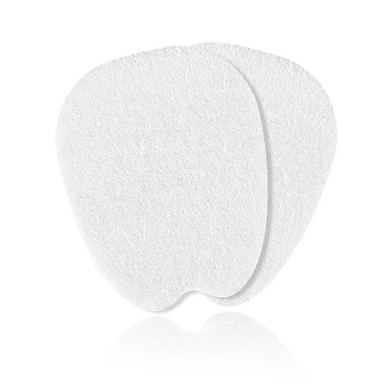 White thin felt anti-wear tongue stickers for shoe protection during cycling and motorbike activities