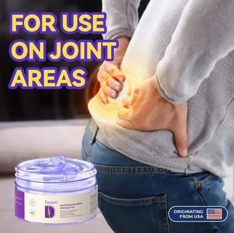 100g tube of joint pain care gel with herbal cooling formula for topical application