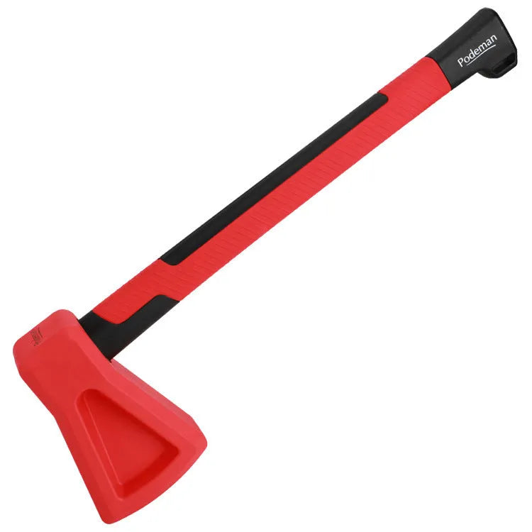 Red plastic home fitness axe muscle trainer for strength and conditioning workouts