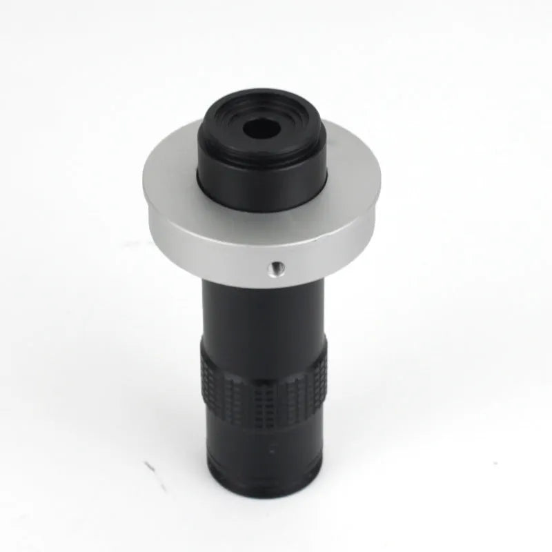 Black aluminium alloy industrial camera monocular lens for electronics repair with 130x display magnification