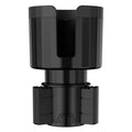Matte black car cup holder expander adapter for oversized bottles and large cups