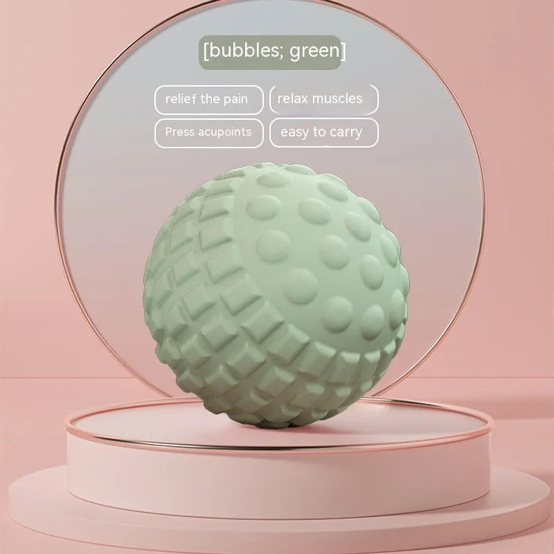 TPR foot massage ball in blue colour with 6cm diameter for foot pressure relief