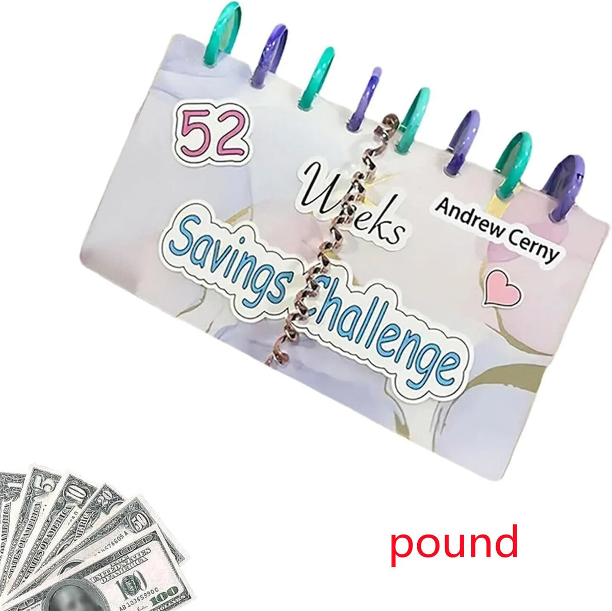 A5 reusable loose-leaf binder album set with plastic binder, 248 x 185mm, for photos cards coupons and stickers