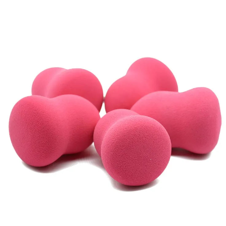 Pink hydrophilic non-latex makeup foundation sponge for wet and dry application methods