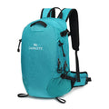 Waterproof Oxford cloth hiking backpack with physiological back plate in black, lake blue, or lemon yellow
