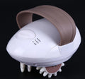 3D muscle shaping machine electric body massager with swivel wheel in white and coffee