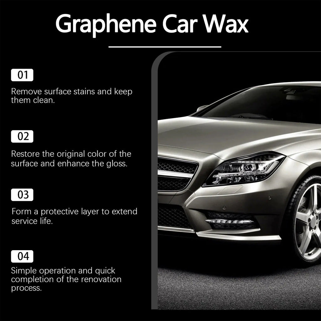 Car coating cream anti-scratch enhanced gloss paste with sponge, 100g set for car paint repair