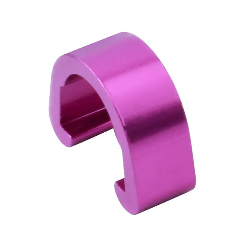 Aluminium alloy C-shaped buckle in multiple colours, showing dimensions of 10.2mm by 13mm by 5mm.