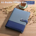 Business A5 notebook with soft PU leather cover and wood-free paper interior
