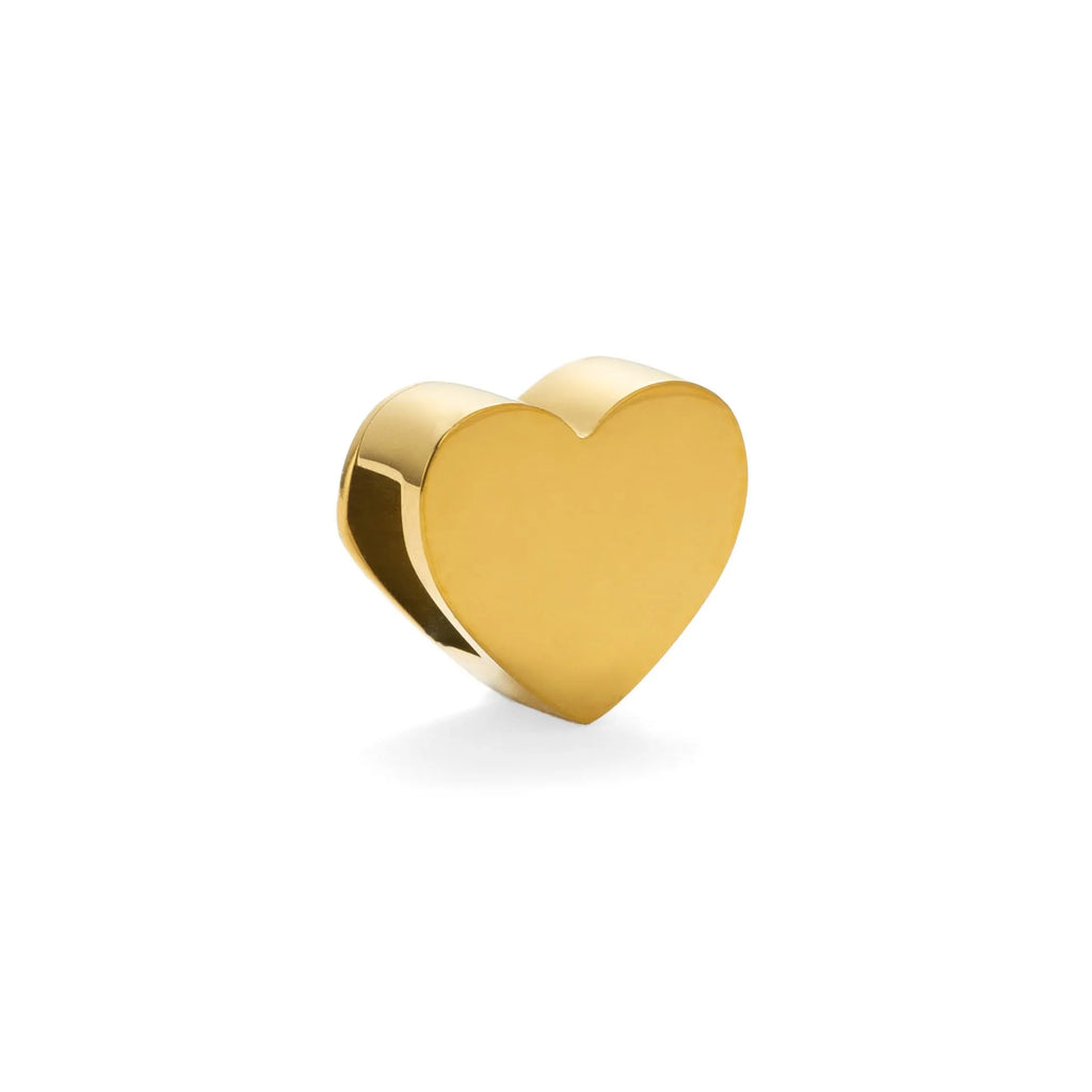 Gold or silver plated titanium steel necklace with a personalised letter, number, or heart pendant on a 40.5cm chain.