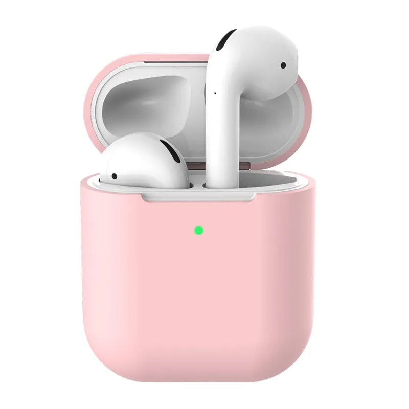 AirPods 2 silicone clamshell case cover in multiple colours for Apple wireless earphones