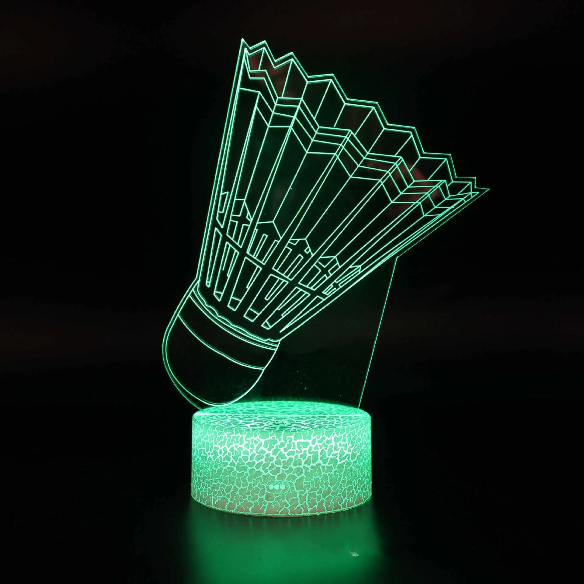 Sports Competitive Series 3D night light with cracked base, colourful LED illumination, and remote control