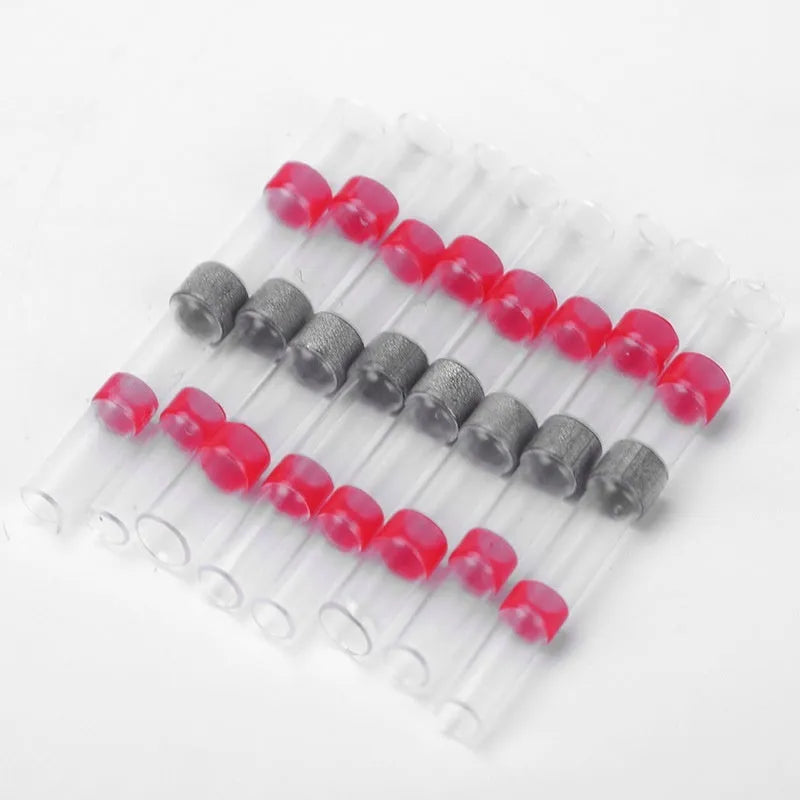 Plastic heat shrink solder ring terminal connector in multiple colours for waterproof wiring