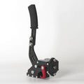 Linear handbrake for Logitech and Thrustmaster PC racing wheels in red, black, and blue colour options.