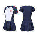 Ladies conservative one-piece swimsuit with colour-matching pattern for sports