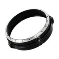 Black CNC aluminium headlight cover frame for BMW R Nine T Scrambler motorcycle