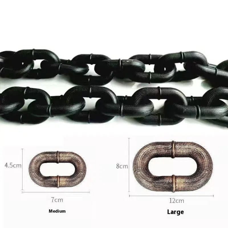 Simulation rough rope design dog lead in bronze colour with plastic clasp for walking and comedy videos
