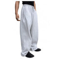Men's high-waist drawstring corduroy sweatpants in straight loose cut, available in multiple solid colours, sizes S to XXXL