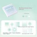 Square 70mm multifunctional notepad with gradient parchment paper in blush, green, purple, and blue colour options