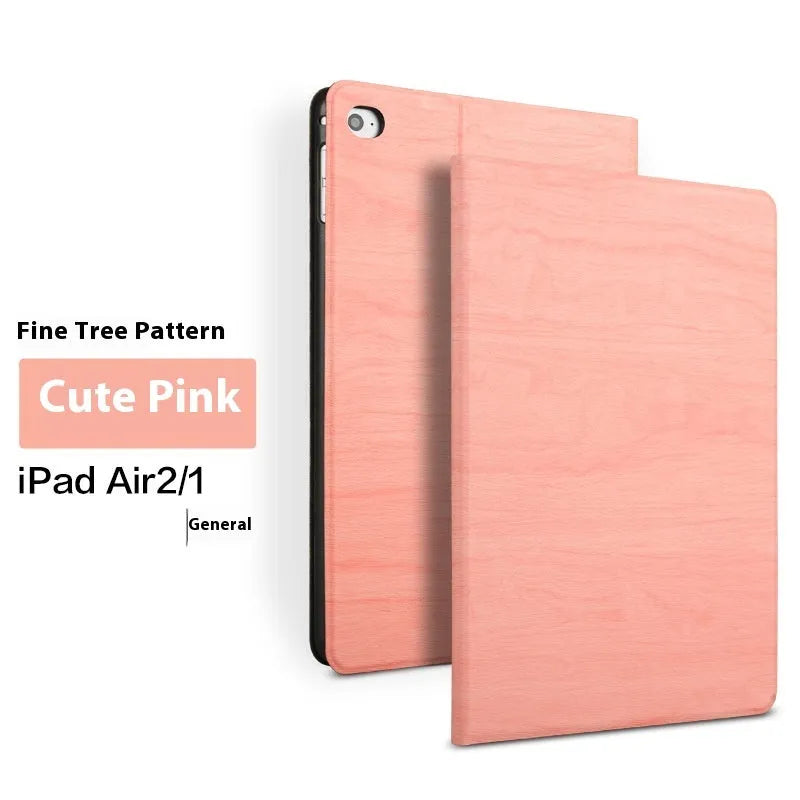 Imitation leather iPad protective cover with integrated sleep bracket in sapphire blue colour
