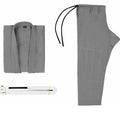 Brazilian Jiu-jitsu training wear set in cotton blend fabric with jacket and trousers