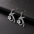 Hollow hummingbird stainless steel earrings for women in gold colour option