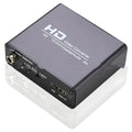 Black HDMI to DVI video converter with 1.5m cable and separate audio output port