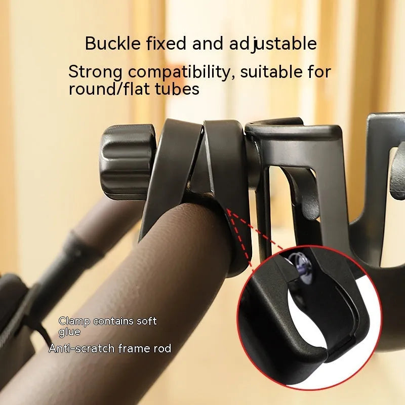 Electric car cup holder in black ABS plastic measuring 19x10x11.3cm