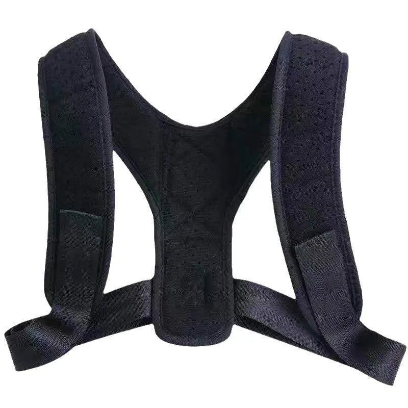 Babaka style nylon back correction band for sitting posture support and humpback prevention