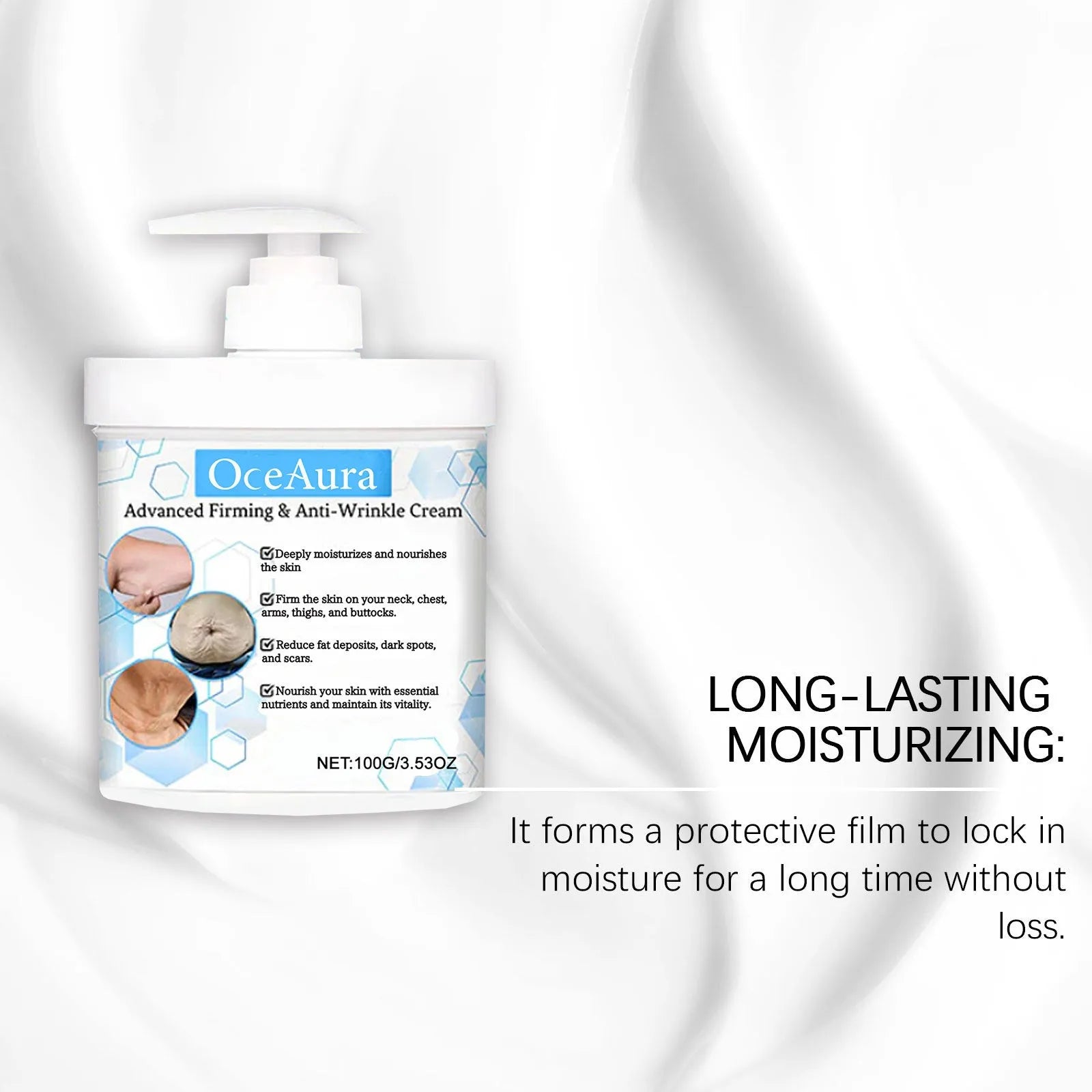 100g tube of gentle body moisturising cream with glycerin and hyaluronic acid