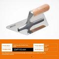 Stainless steel putty scraper with wooden handle for wall and floor plastering work
