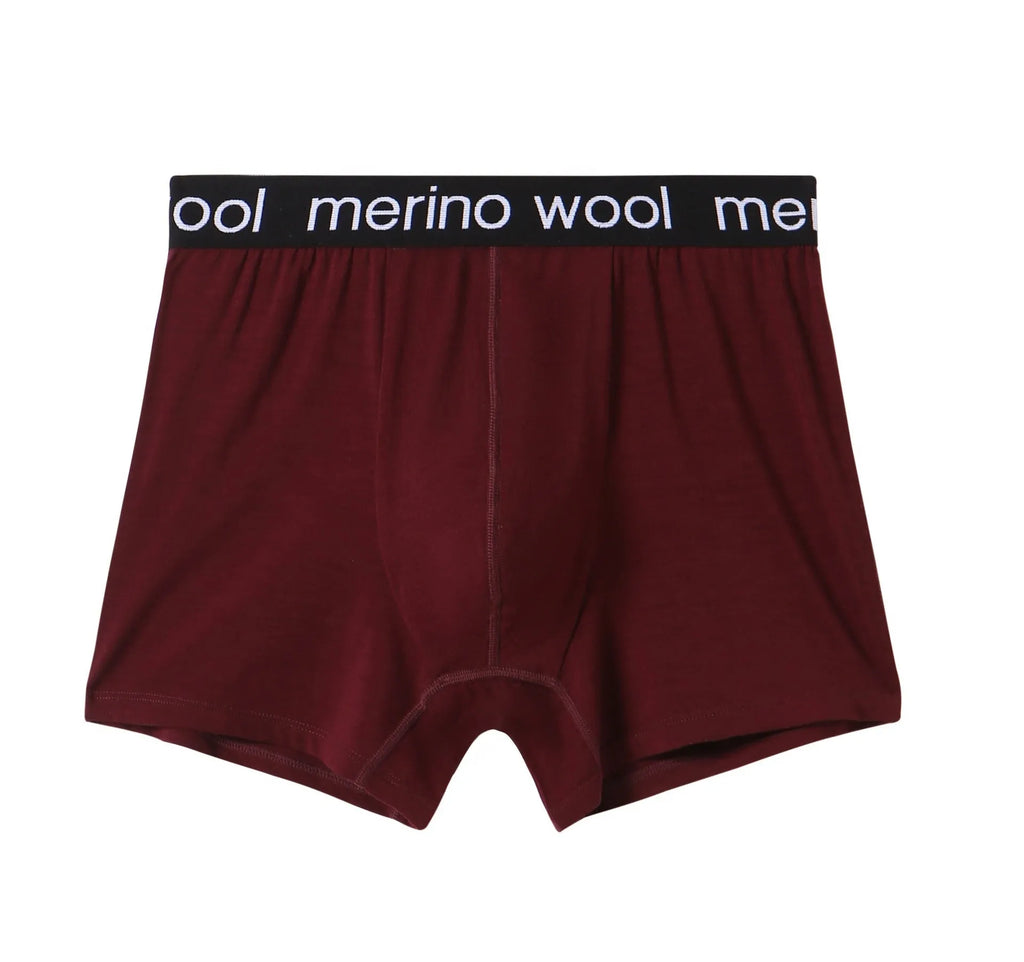 Sports quick-dry wool boxer men's underwear in solid colour, mid-waist U-shaped style, large size available