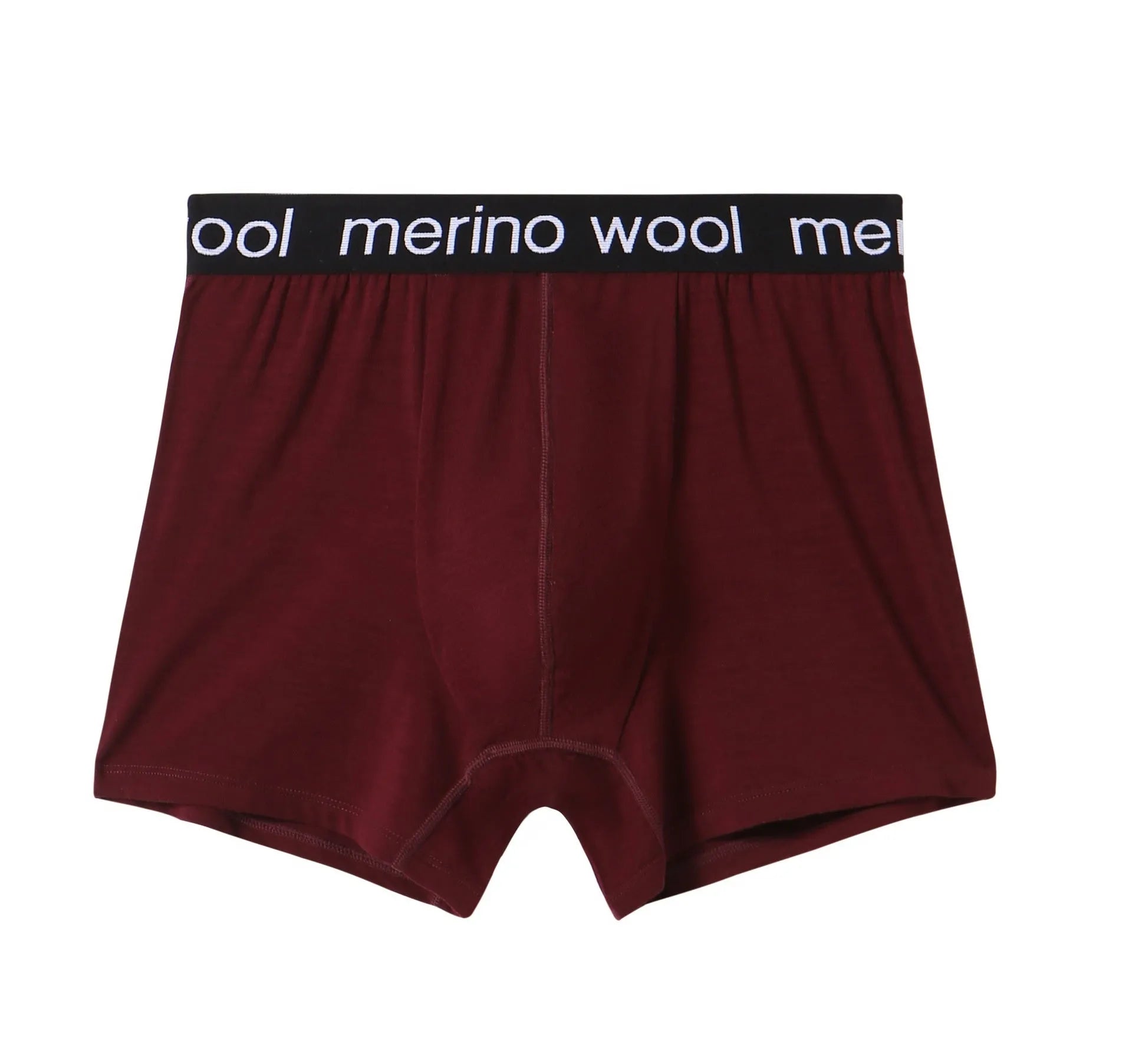 Sports quick-dry wool boxer men's underwear in solid colour, mid-waist U-shaped style, large size available