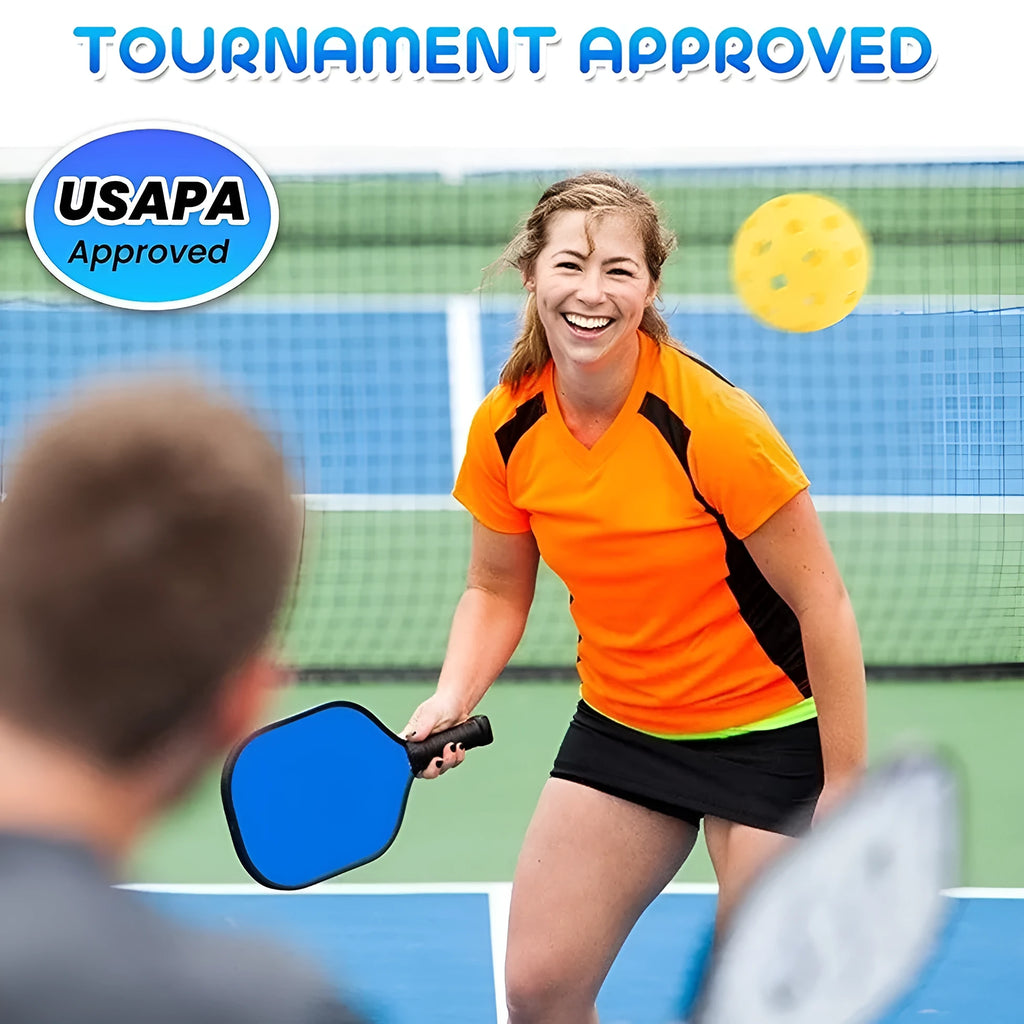 Poplar Peak wooden sports training racket for table tennis and pickleball beginners.