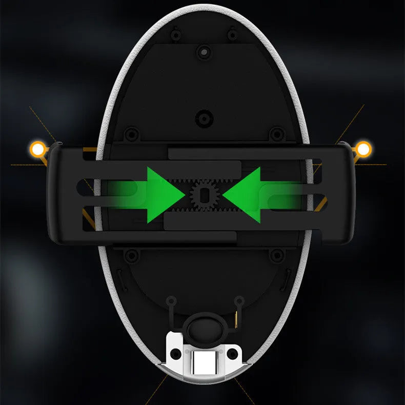 Creative car mobile phone wireless charger with air vent clip in black colour