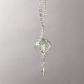 Adjustable hollow-out alloy pendant necklace with Mori style or Heart of Thorns design on cross chain
